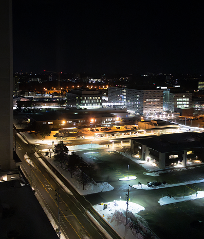 Night Scene of Waterloo Campus